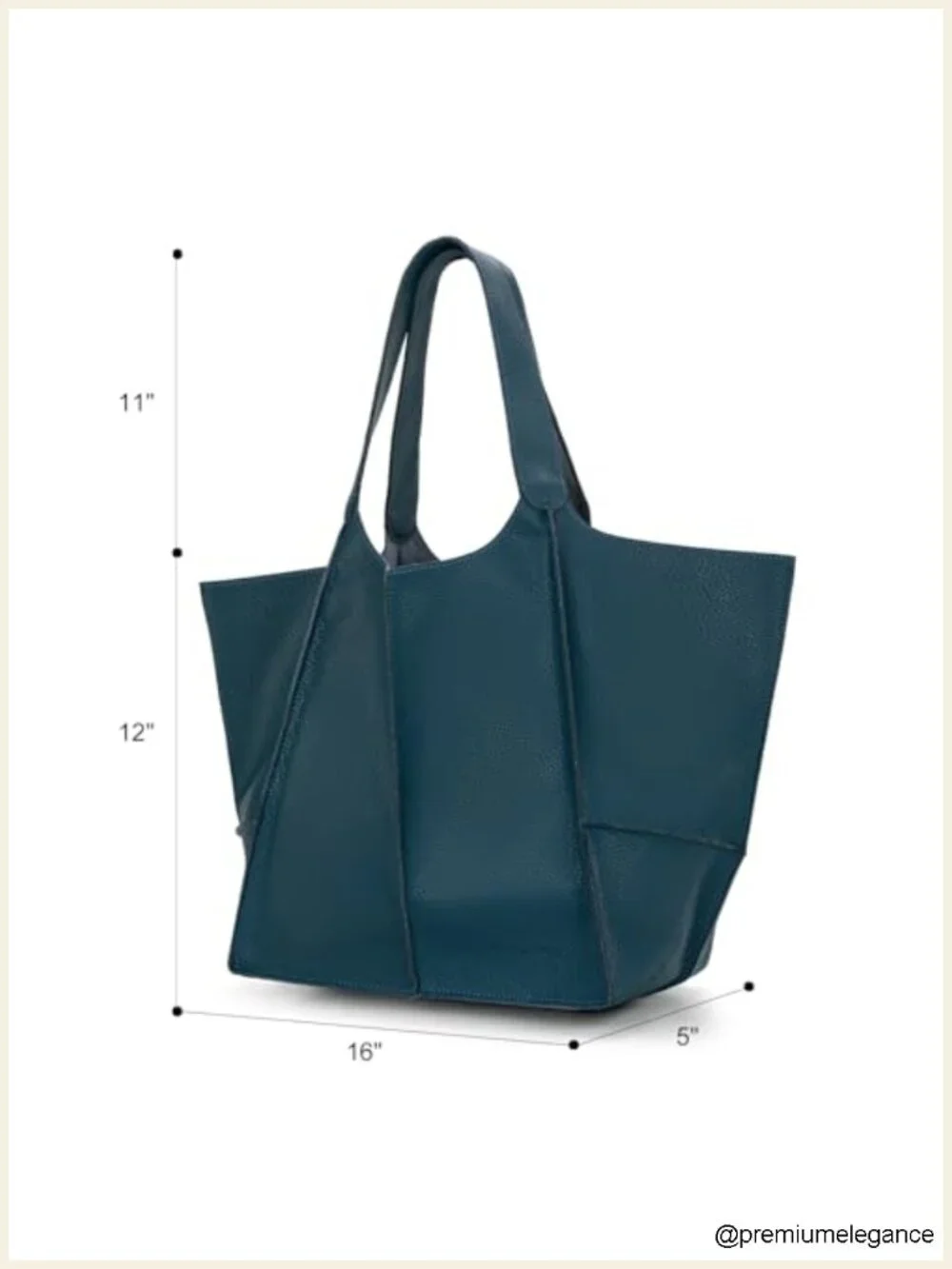 Large Faux Leather Hobo Tote Bag for Women Everyday Shoulder Bag